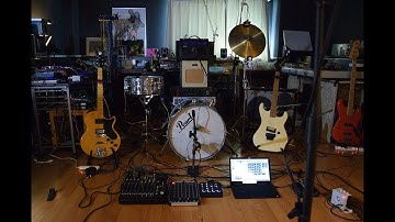 prepared band + matrix mixer feedback demo 2018