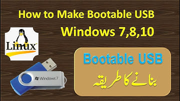 Create a Bootable USB drive in Urdu Hindi |  Windows 7, 8,10 and Linux | Windows Installation