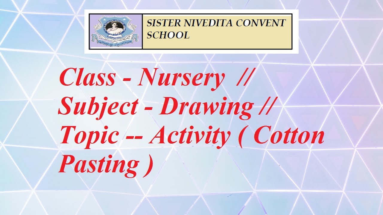 Class Nursery // Subject Drawing // Topic Activity ( Cotton
