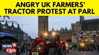 Farmer Protest | Farmers Ride Tractors Into Central London | Protest Over Trade Deals | N18V