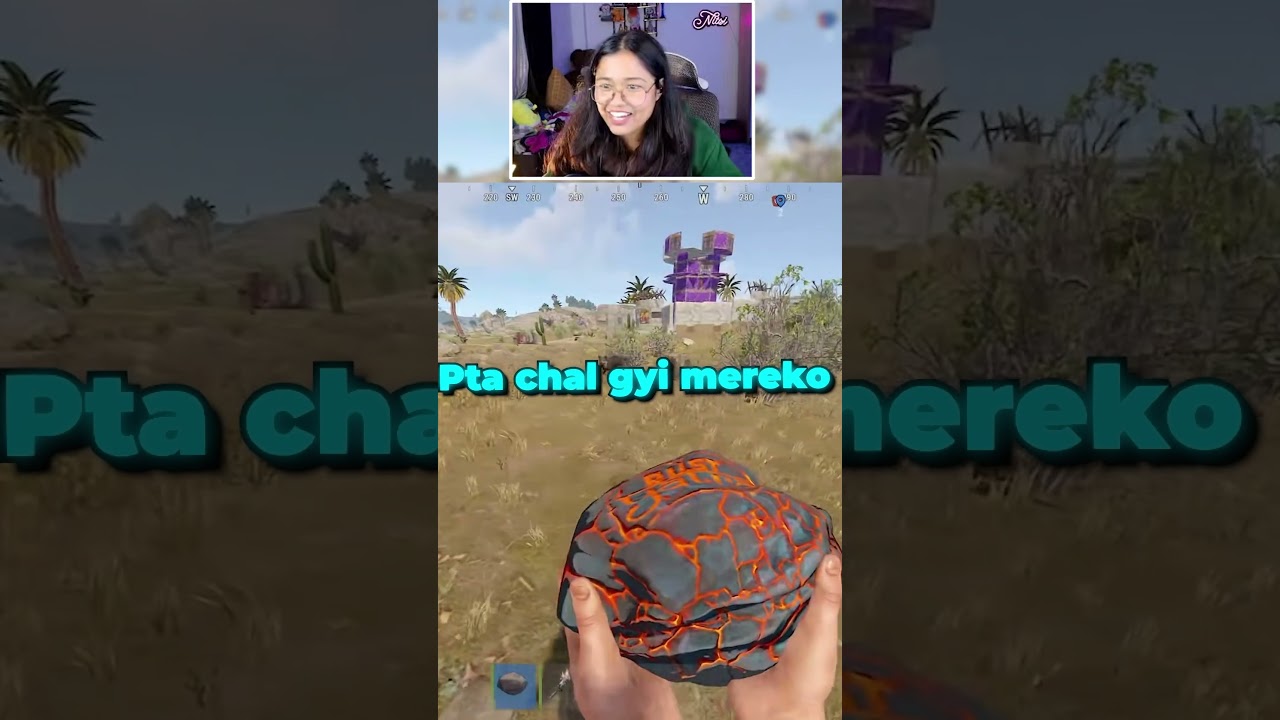 I used this trick in the Rust game!! 😱 #shorts #rust #youtubeshorts #funny #gamergirl