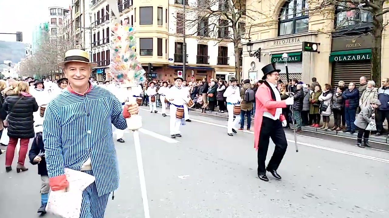 San Sebastián - Donostia. Comparsa de Iñudes. Sociedad Kresala. Año 2023
