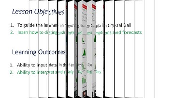 Monte carlo simulation in Crystal ball-Data Entry