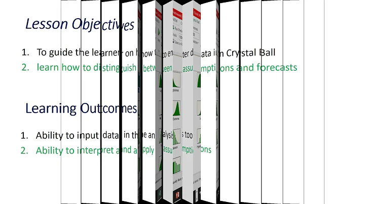 Monte carlo simulation in Crystal ball-Data Entry