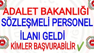 Adalet Bakanliği Sözleşmeli̇ Personel Alim İlani Yayimlandi Öğretmen-Mühendi̇s-Psi̇kolog-Sosyal...