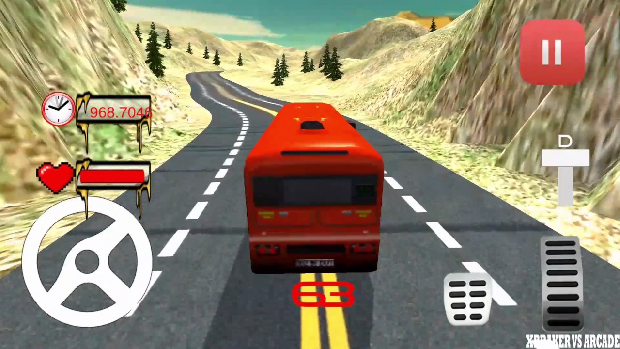 Off Road Hill Coach Bus Drive 3D Android Game Play 2017