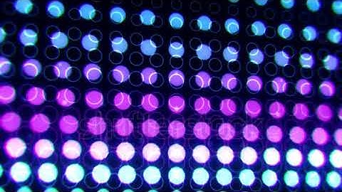 DAVE FX - Blue Purple Glowing Neon Circles Abstract Motion Background VJ Loop