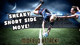 Touch Rugby/Football BREAKDOWN: Sneaky Short Side Attacking Move (From the Midfield)