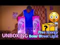 Unboxing Of Free Energy Solar Street Light and How It Works