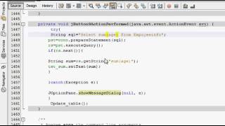 Java prog#105  Take count of all rows of one column from sql in java netbeans