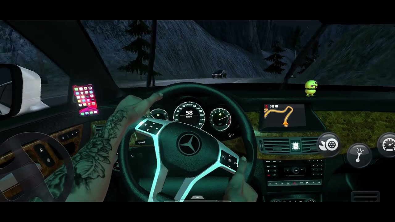Night Drive Day - 13 New Gameplay Mercedes Benz #cardrive #mercedes #cargames #trucksimulator 