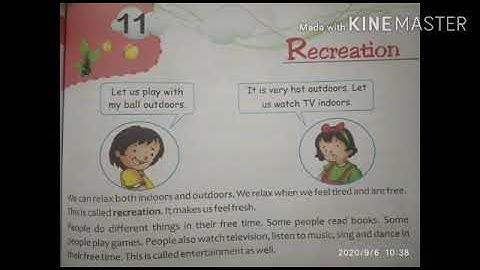 Class II EVS Recreation reading module 1  by Ms  Deepti gupta