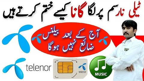How To Deactivate/Unsubscribe Telenor Smart/Caller Tune|Telenor Caller Tune Deactivation Code|Tune