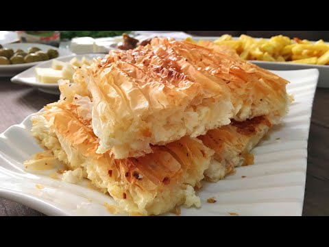 BAKLAVA YUFKASINDAN 5 DAKİKADA HAZIRLAYABİLECEĞİNİZ SU BÖREĞİ TADINDA PEYNİRLİ BÖREK