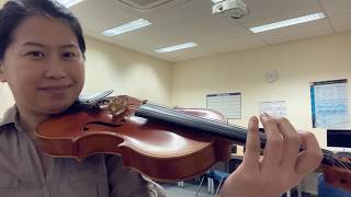 ABRSM Violin Grade 1 D Major scale