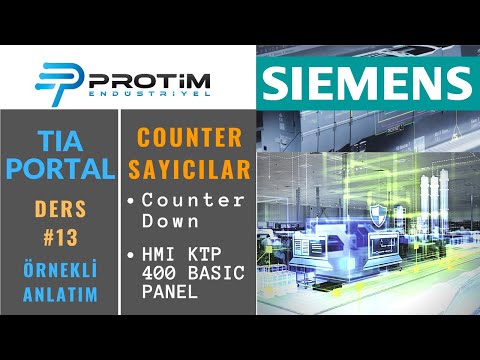 Tia Portal | Counter Down Sayıcılar Ders #13 | PLC Programlama eğitimi | HMI Programlama