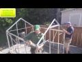 Installing a halls popular 86 greenhouse