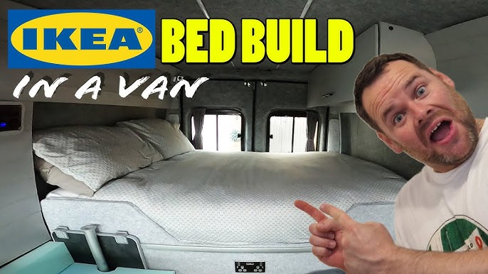 SUPER STRONG & SIMPLE IKEA CAMPERVAN BED  DIY Budget Van Hack - No  Experience Van Build 