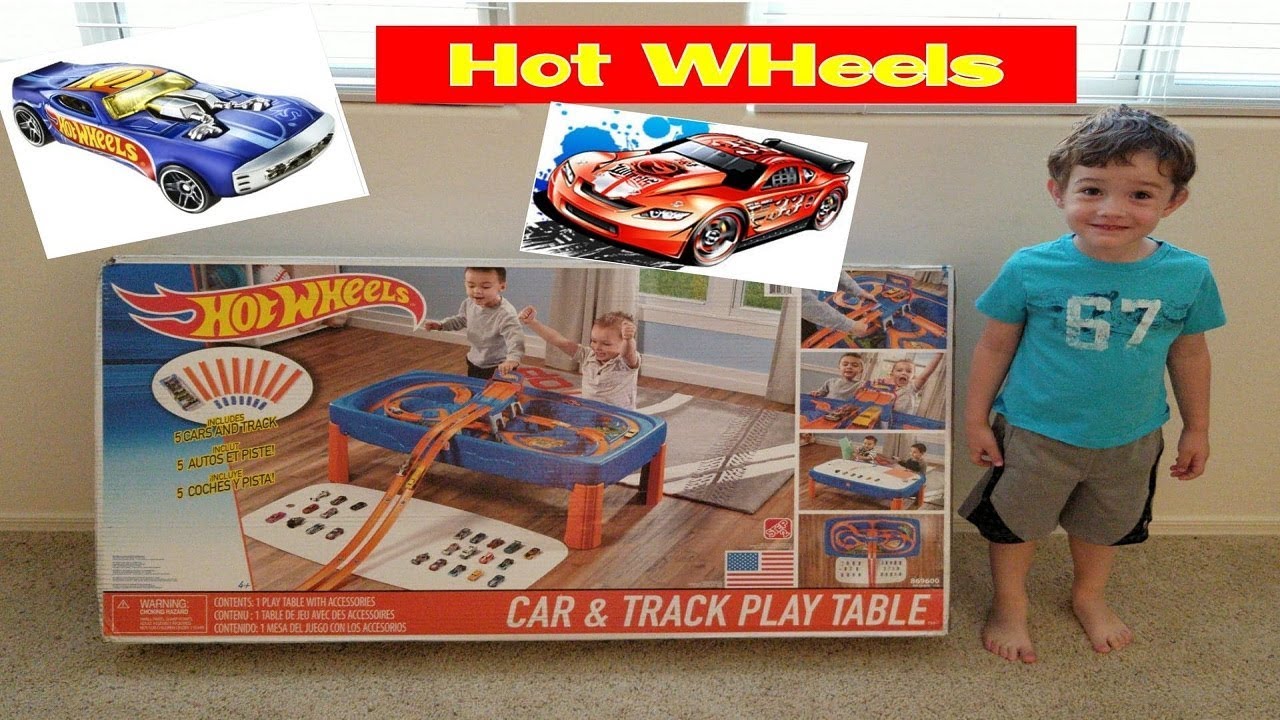 step2 hot wheels car & track play table