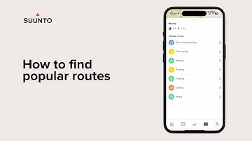 How to find popular routes in Suunto app