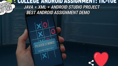 Tic-Tac-Toe Android App 🚀😍 Java + XML + Animations || Best College Assignment.  🔥🎮
