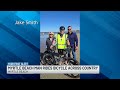 Myrtle Beach man riding bicycle across country to complete journey