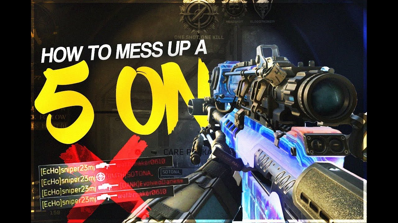 Black Ops 4: How To Mess Up A Five On (Funny Moment Rage)