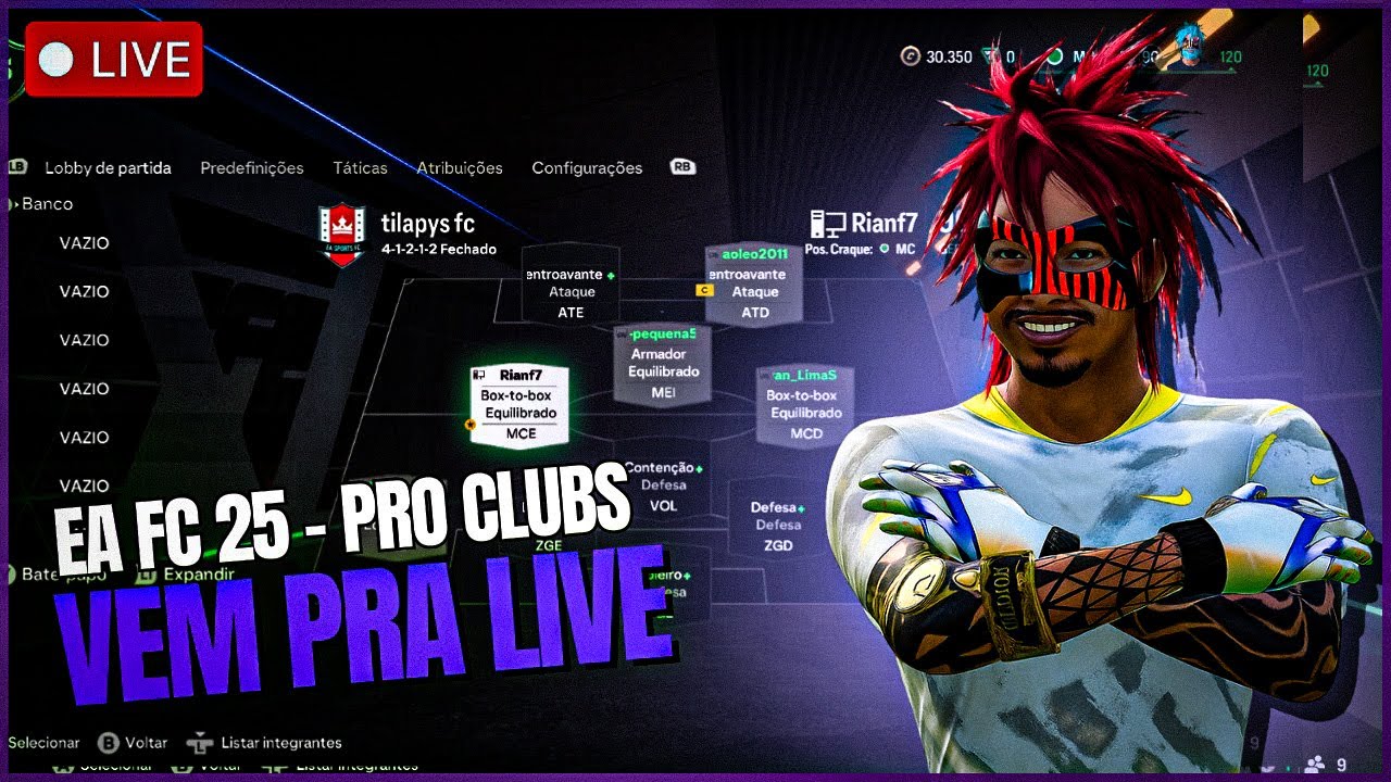 FIFA 25 - PRO CLUBS AO VIVO 