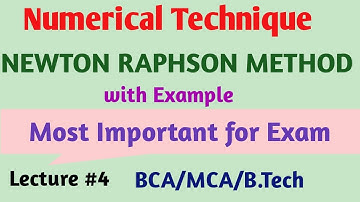 Newton Raphson Method | Newton