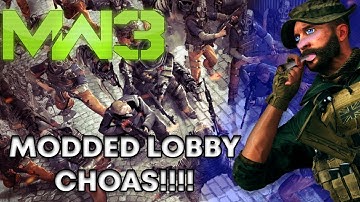 MW3 MODDED LOBBY CHAOS FUNNY MOMENTS
