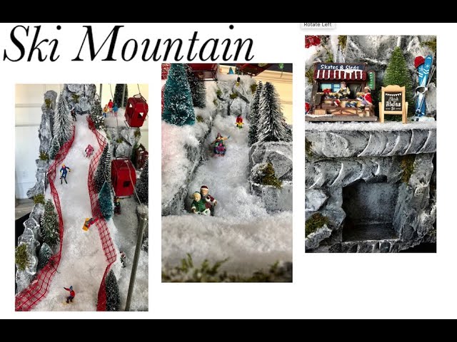 Diy Miniature Christmas Village Ski Slope