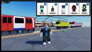 Drive the train to the end ALL BADGES and TRAINS (Roblox)