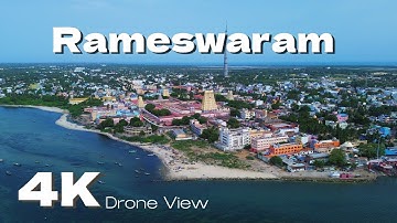 Ramanathswamy Temple | Rameswaram | 4K | Jyotirlinga | Drone Video | The last land of India