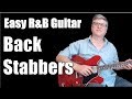 Easy R&amp;B Guitar Tutorial - Back Stabbers (TAB and Backing Track)