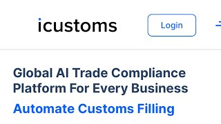 Icustoms.ai Customs Filing Automation