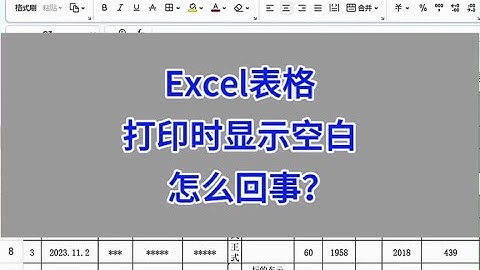Excel表格打印时显示空白，怎么回事？#wps #excel #办公技巧