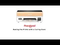 Baking the Prints with a Curing Oven