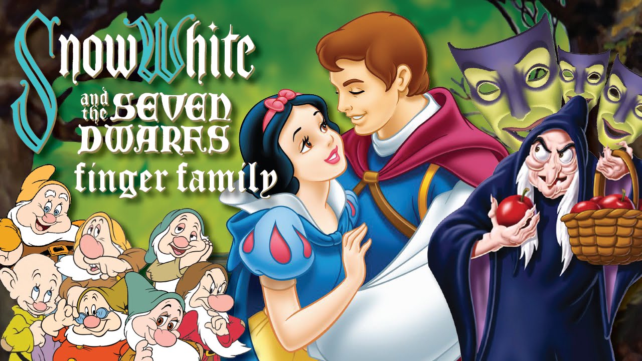 Finger Family Song Snow White and Seven Dwarfs Collection Disney