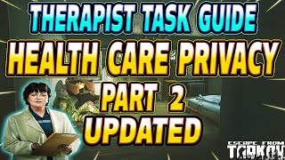 Health Care Privacy Part 2 - The Task Guide - Escape From Tarkov