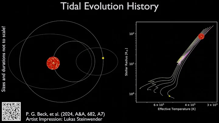 Tidal evolution history of a binary star system