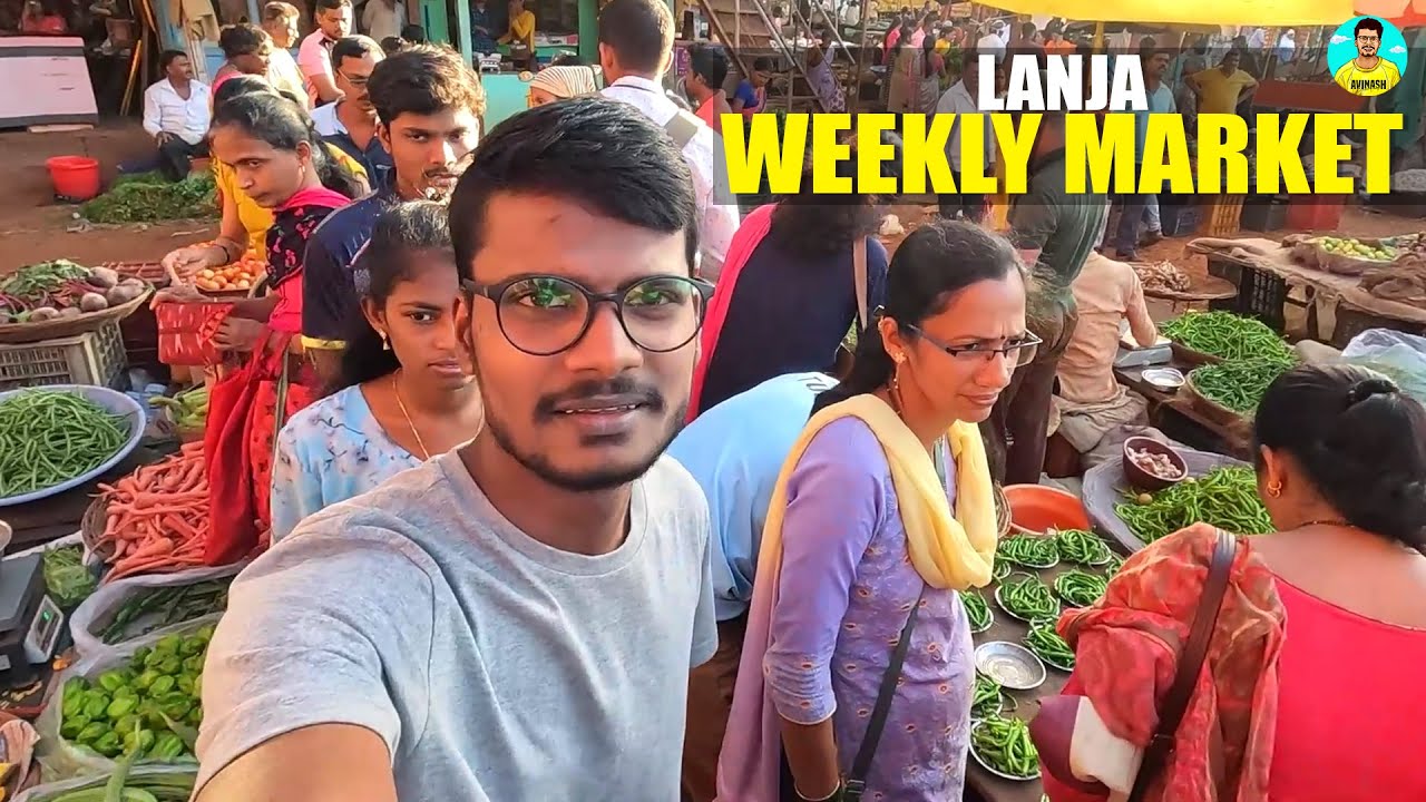 लांजातील मंगलवारचा आठवडा बाजार | lanja weekly market vlog | लांजा बाजार  Part 1