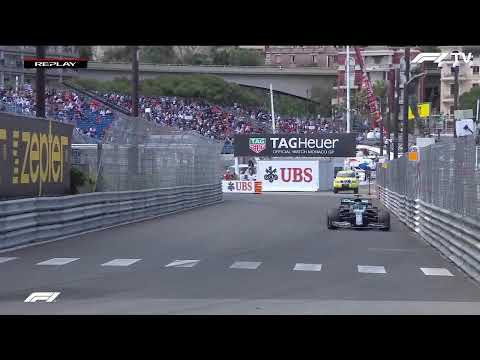vettel and gasly battle interrupts lance stroll jumping over the kerb