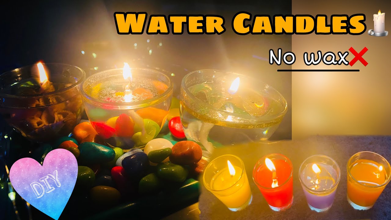 DIY Water Candles🕯 No Wax Candles Diy Diwali decor
