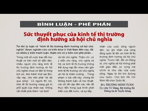 Video Sức thuyết phục của kinh tế thị trường định hướng xã... - youtube