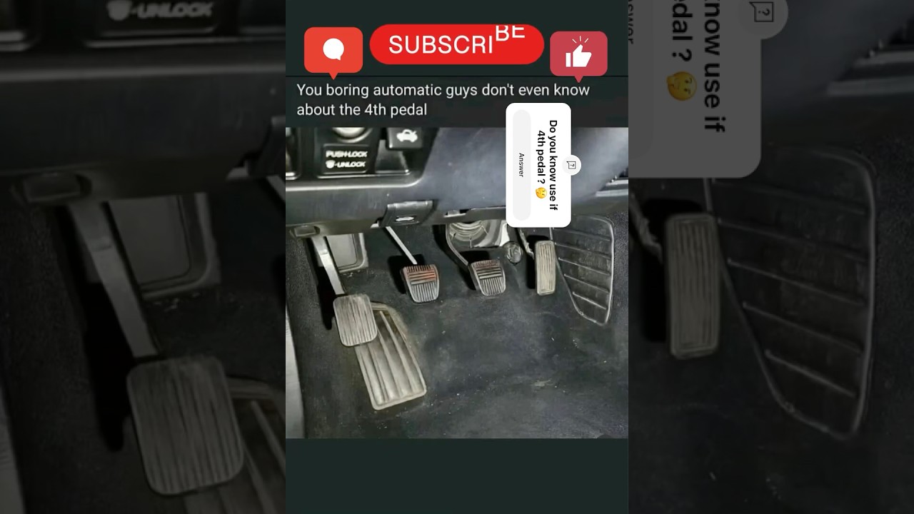 Why there was 4th pedal in the cars ? 🤔 