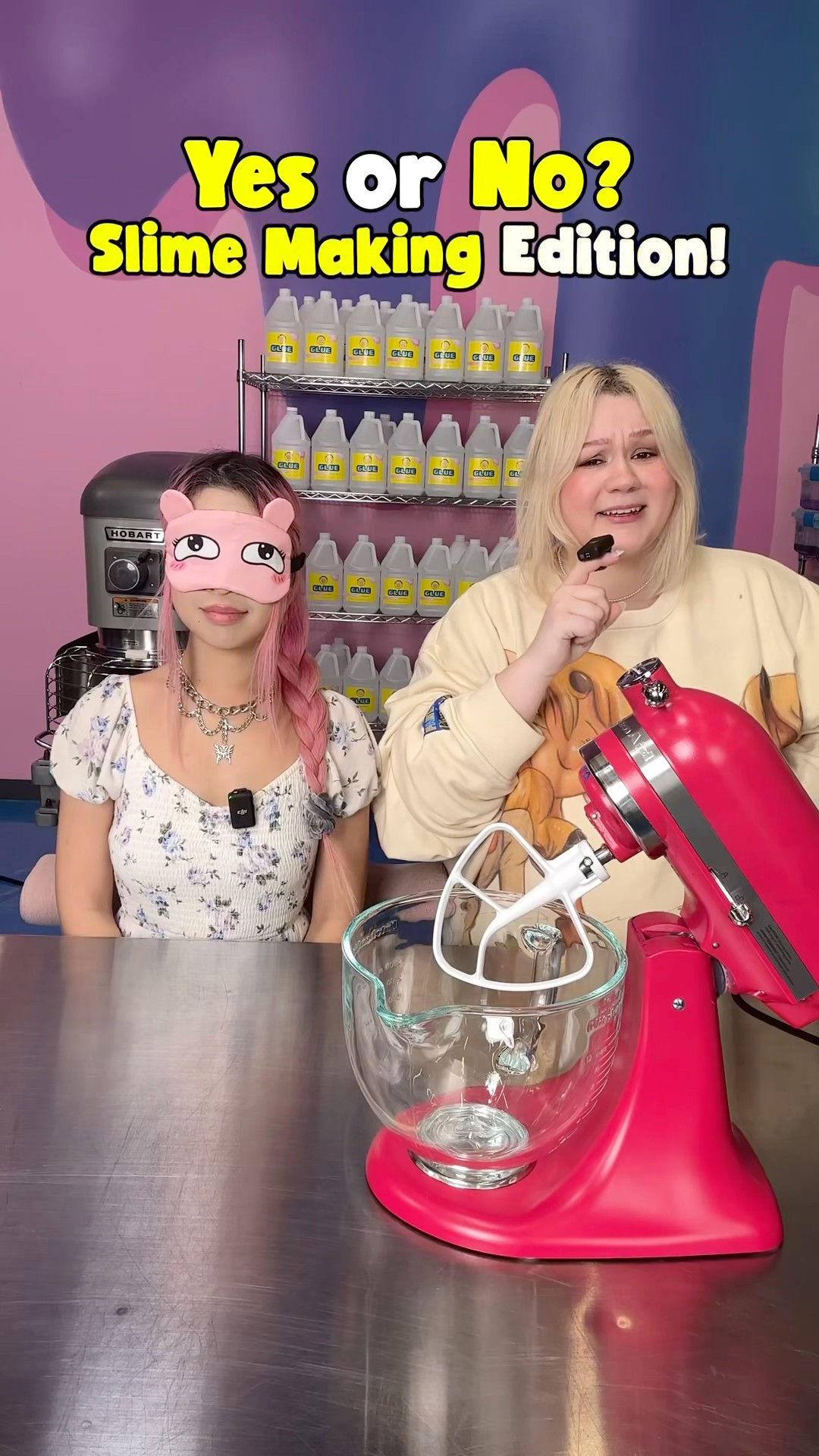 Yes or NO?! Blindfolded Slime Making Challenge ?