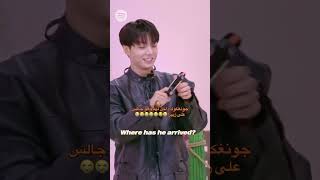 جونغكوك داخل لهم وهو جالس على زيبرا كأنه طفل صغير ??  shorts jungkook army bts akv sky