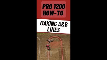 Case IH Pro 1200 How to Set A & B Lines