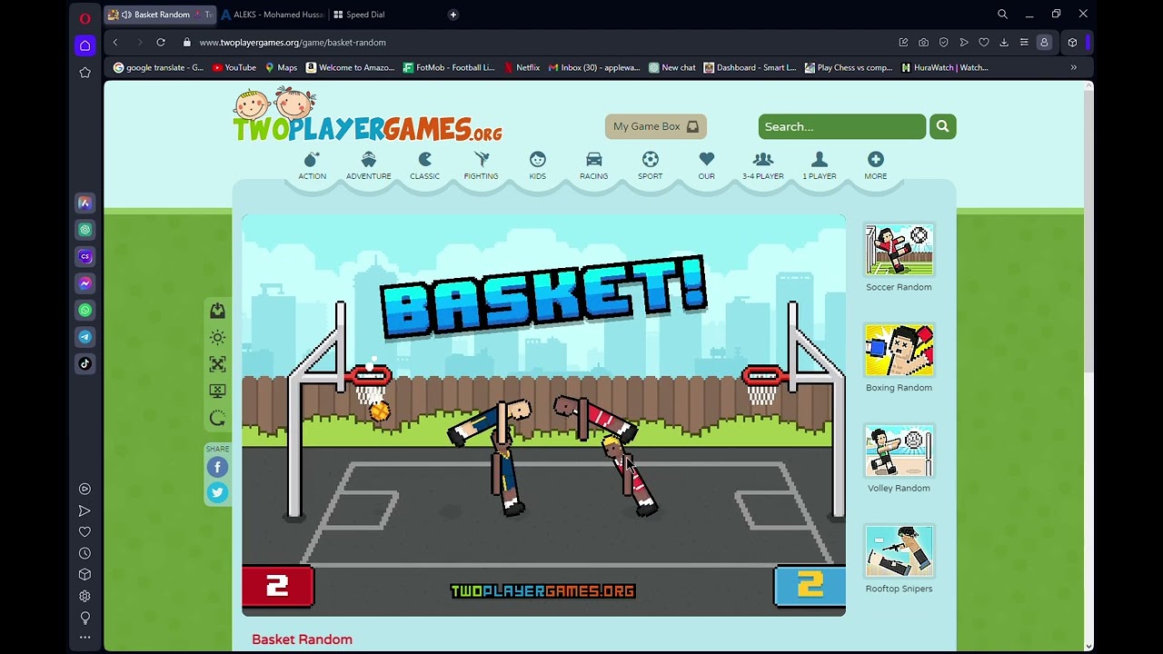 Basket Random 🕹️ Two Player Games