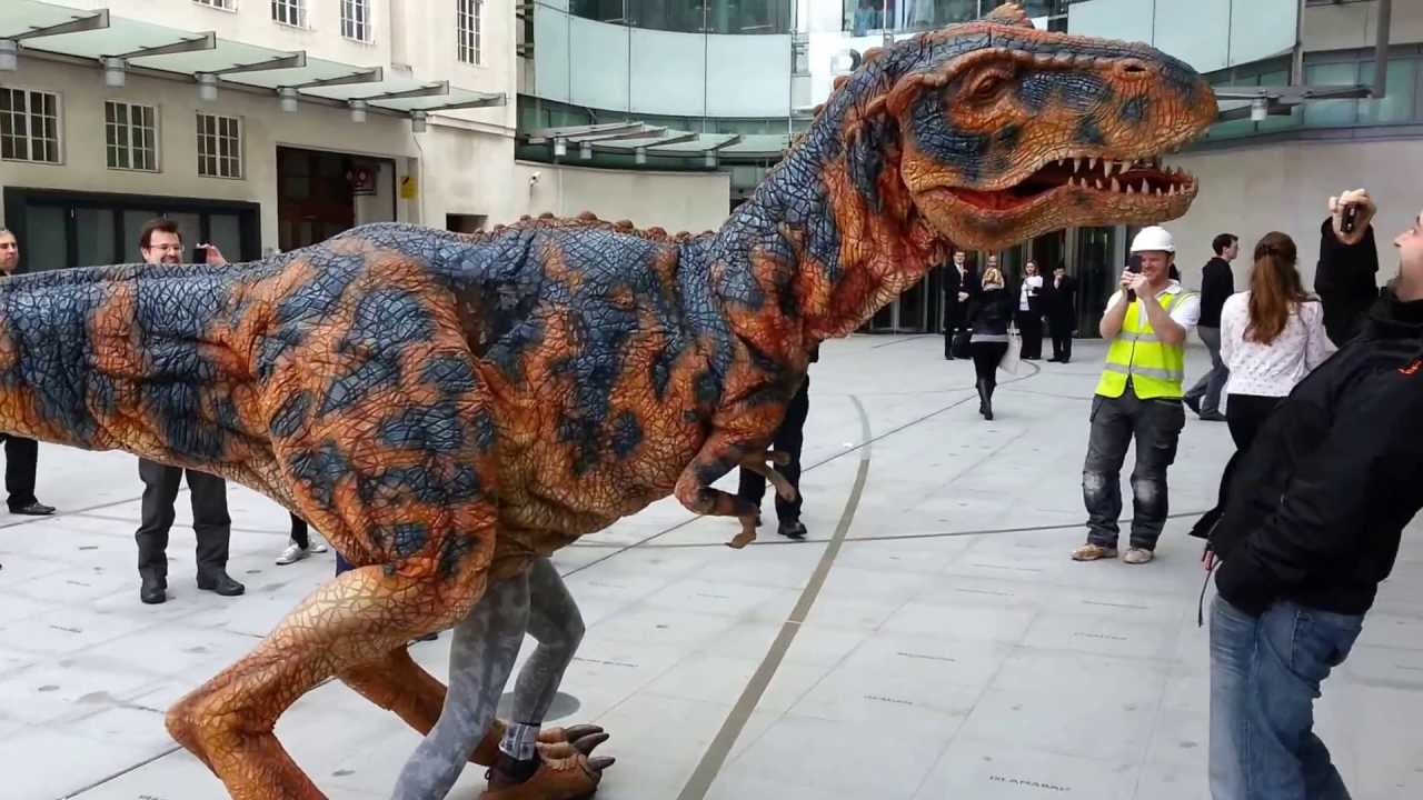 walking dinosaur